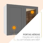 Cozinha Completa 5 Módulos 8 Portas 3 Gavetas Fettuccine  Bra