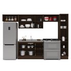 Cozinha Completa 5 Módulos 9 Portas 3 Gavetas Sem Tampo Campa