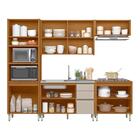 Cozinha Completa 5 Módulos Nature Off White Dali Linea Brasil