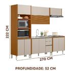 Cozinha Completa 5 Módulos Nature Off White Dali Linea Brasil