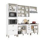 Cozinha Completa 5 Peças 100% Mdf Classy Branco