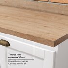 Cozinha Completa 5 Peças 100% Mdf Classy Branco