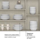 Cozinha Completa 5 Peças 100% Mdf Classy Branco