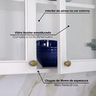 Cozinha Completa 5 Peças 100% Mdf Com Portas De Vidro America