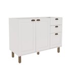 Cozinha Completa 5 Peças 100% Mdf Iluminata Branco/ébano