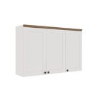Cozinha Completa 5 Peças 100% Mdf Iluminata Branco/ébano
