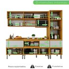 Cozinha Completa 5 Peças 100% Mdf Paloma Cinamomo / Branco Ac