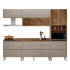 Cozinha Completa 5 Peças 100% Mdf Proença Nogueira/nude Prime