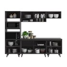 Cozinha Completa 5 Peças 10 Portas 1 Gaveta 2 Nichos Para For