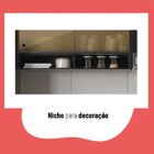 Cozinha Completa 5 Peças 10 Portas 1 Gaveta 2 Nichos Para For