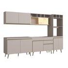 Cozinha Completa 5 Peças 10 Portas 1 Gaveta 2 Nichos Para For