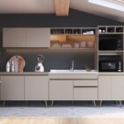 Cozinha Completa 5 Peças 10 Portas 1 Gaveta 2 Nichos Para For