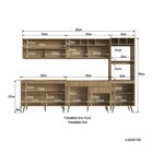 Cozinha Completa 5 Peças 10 Portas 1 Gaveta 2 Nichos Para For