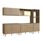 Cozinha Completa 5 Peças 10 Portas 1 Gaveta 2 Nichos Para For