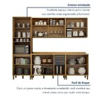 Cozinha Completa 5 Peças 10 Portas 2 Gavetas Salvador Marrom/