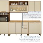 Cozinha Completa 5 Peças 10 Portas 2 Gavetas Salvador Marrom/