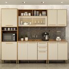 Cozinha Completa 5 Peças 10 Portas 2 Gavetas Salvador Marrom/