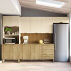 Cozinha Completa 5 Peças 10 Portas 3 Gavetas Com Tampo E Pain