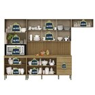 Cozinha Completa 5 Peças 10 Portas 3 Gavetas Com Tampo E Pain