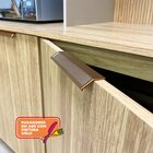 Cozinha Completa 5 Peças 10 Portas 3 Gavetas Painel Ripado Ce