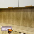 Cozinha Completa 5 Peças 10 Portas 3 Gavetas Painel Ripado Ce