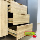 Cozinha Completa 5 Peças 10 Portas 3 Gavetas Painel Ripado Ce