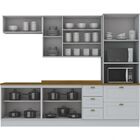 Cozinha Completa 5 Peças 10 Portas 4 Gavetas Emily Espresso M