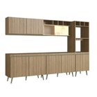 Cozinha Completa 5 Peças 10 Portas 4 Prateleiras One  Verde B