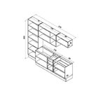 Cozinha Completa 5 Peças 10 Portas Safira Espresso Móveis Ave