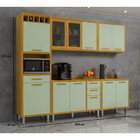 Cozinha Completa 5 Peças 11 Portas 4 Gavetas Isis