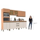 Cozinha Completa 5 Peças 11 Portas Com Torre Quente E Vidro R