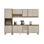 Cozinha Completa 5 Peças 11 Portas - Eduarda-cinamomo/off Whi