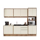 Cozinha Completa 5 Peças 11 Portas Viena Freijó / Cinza Argila