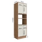 Cozinha Completa 5 Peças 11 Portas Viena Freijó / Cinza Argila