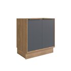 Cozinha Completa 5 Peças 11 Portas Viena Freijó / Grafite