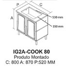 Cozinha Completa 5 Peças 13 Portas 2 Gavetas Tarsila Itatiaia