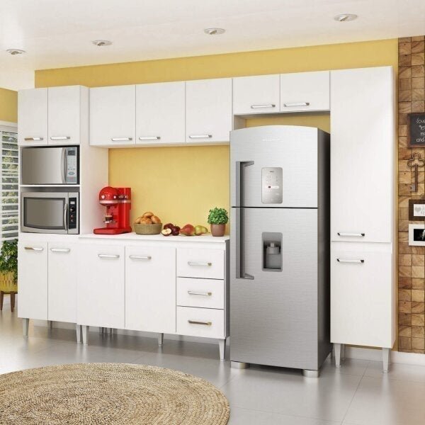 Cozinha Completa 5 Peças 13 Portas Araçá Yescasa Branco
