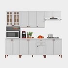 Cozinha Completa 5 Peças 14 Portas 2 Gavetas 270cm Dallas Ind