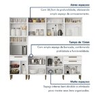 Cozinha Completa 5 Peças 14 Portas 2 Gavetas Com Fruteira Lor