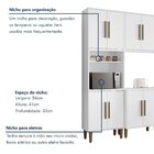 Cozinha Completa 5 Peças 15 Portas 2 Gavetas Lorena Branco