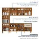 Cozinha Completa 5 Peças 15 Portas 2 Gavetas Lorena Nature/of