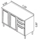 Cozinha Completa 5 Peças 15 Portas 2 Gavetas Tarsila Itatiaia