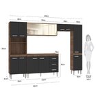 Cozinha Completa 5 Peças 1 Balcão 1 Paneleiro 2 Armários Aére