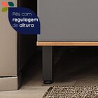 Cozinha Completa 5 Peças 217cm X 270cm Castanha Cinza/freijó