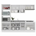 Cozinha Completa 5 Peças 224,5cmx270cm Amara Branco/azul