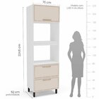 Cozinha Completa 5 Peças 224,5cmx270cm Amara Branco/creme