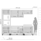 Cozinha Completa 5 Peças 224,5cmx270cm Amara Branco/verde Oli