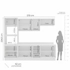 Cozinha Completa 5 Peças 224,5cmx270cm Meena Branco