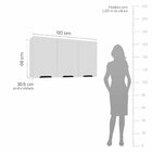 Cozinha Completa 5 Peças 224,5cmx270cm Meena Branco