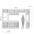 Cozinha Completa 5 Peças 224,5cmx310cm Amara Branco/creme